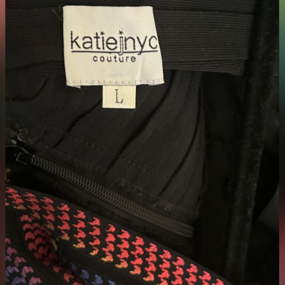 KatieJ NYC Rainbow Bandage Dress - Picture 5 of 5